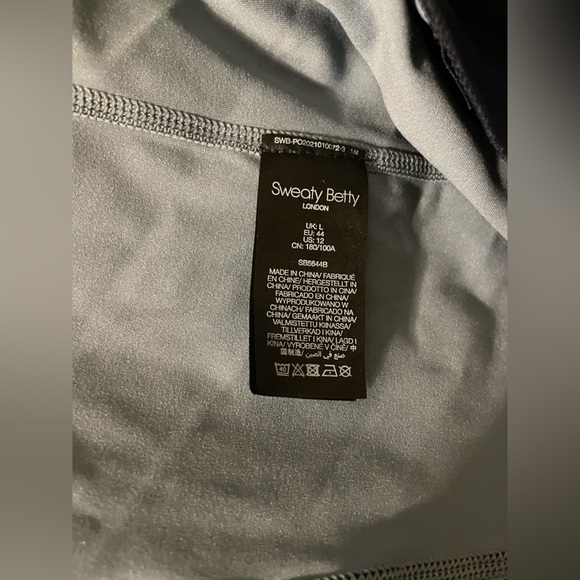 Sweaty Betty Power Workout Zip Through Jacket, Sz L - Picture 5 of 5